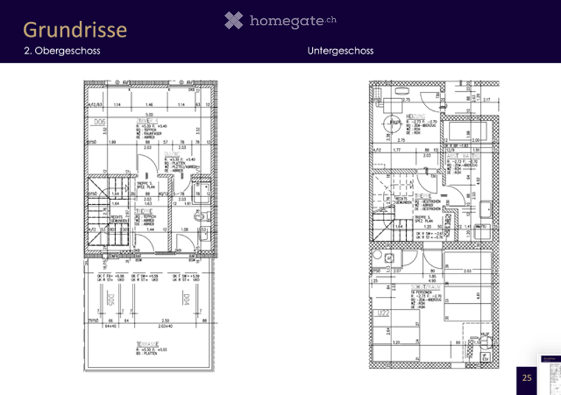 Floor plan showing the layout of the second floor and basement of a building, including labeled rooms and dimensions.