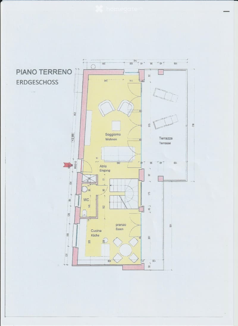 Living room, Kitchen, Bathroom, Entrance
