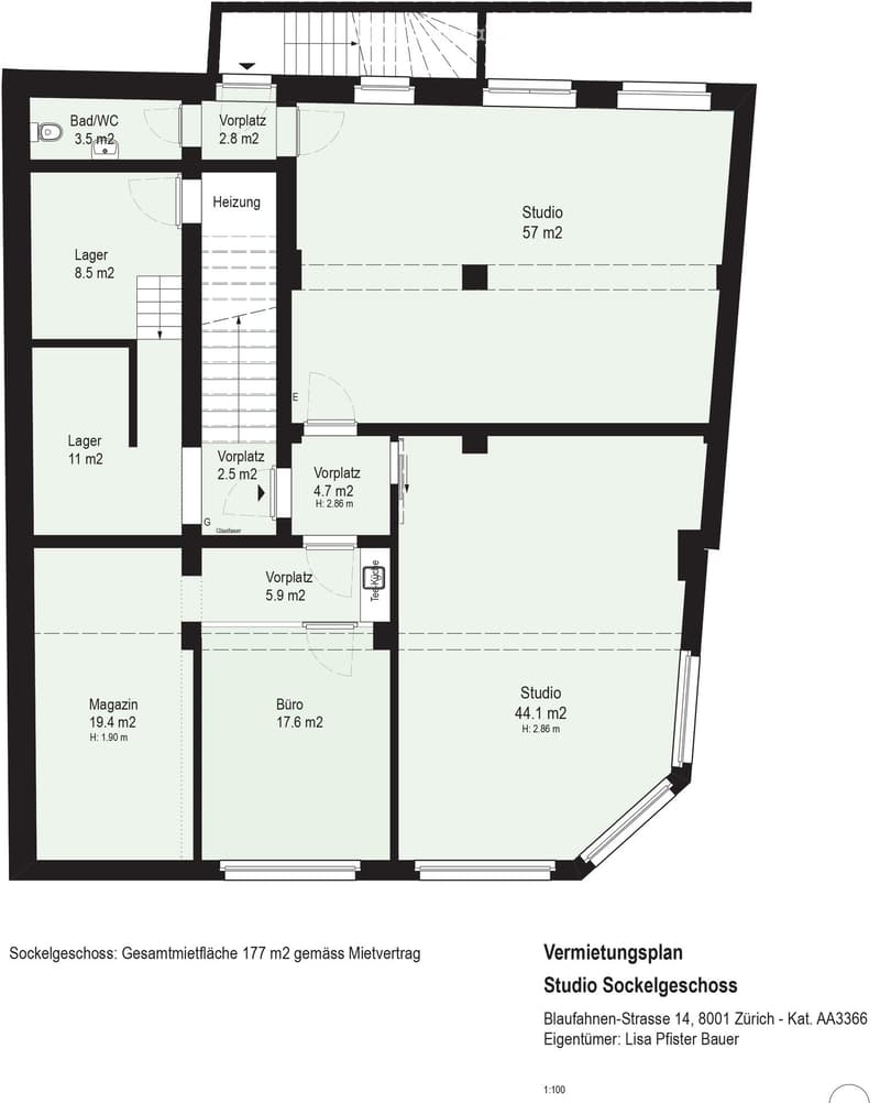 1 bedroom, 1 bathroom, living room, storage room, kitchen, balcony