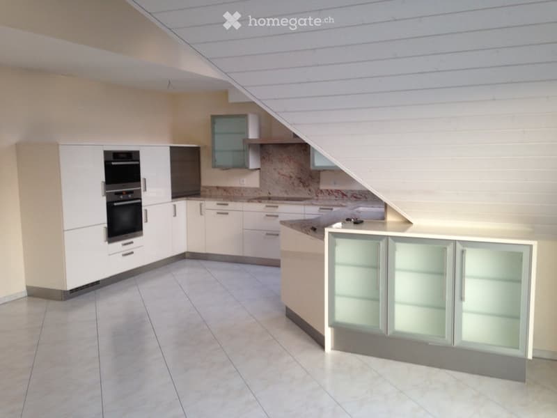 modern kitchen, white cabinets, marble countertop, built-in oven, stainless steel appliances