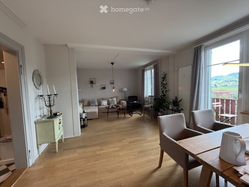 Lässige 3.5 Zimmer-Wohnung am Südhang von Elgg in historischem Gebäude (2)