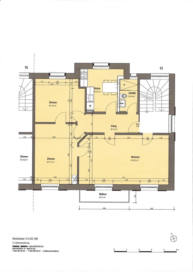 Lässige 3.5 Zimmer-Wohnung am Südhang von Elgg in historischem Gebäude (8)