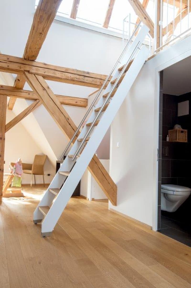 Individuelle Dachwohnung in saniertem Vorstadthaus (9)