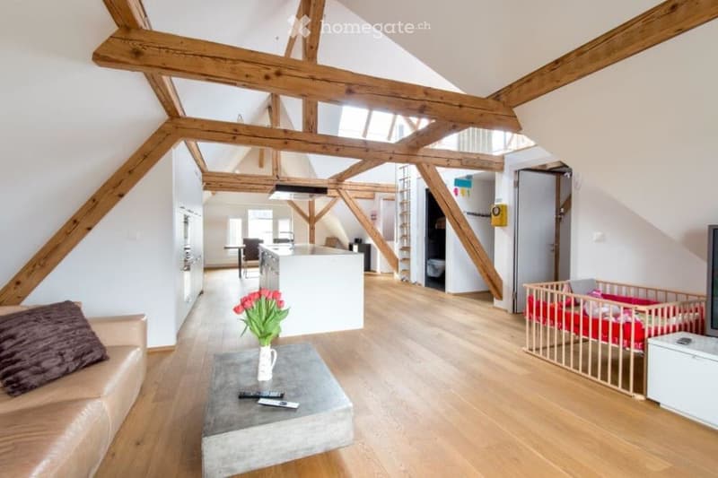 Individuelle Dachwohnung in saniertem Vorstadthaus (4)