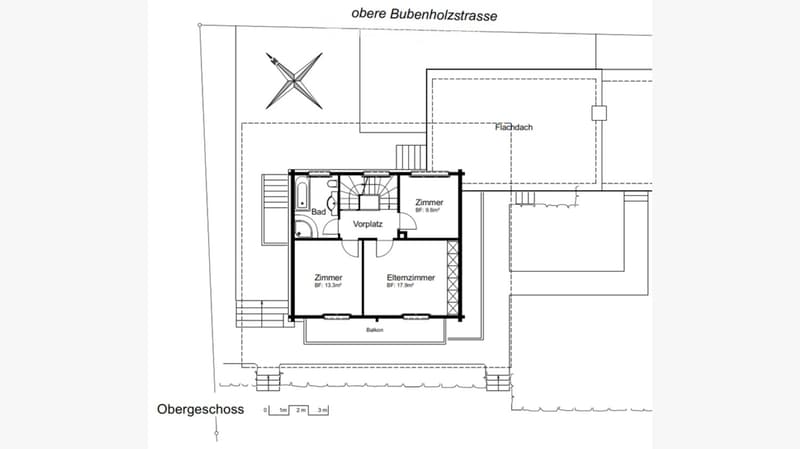 Floor plan shows entrance, living area, kitchen, 2 bedrooms, bathroom, balcony, utility area