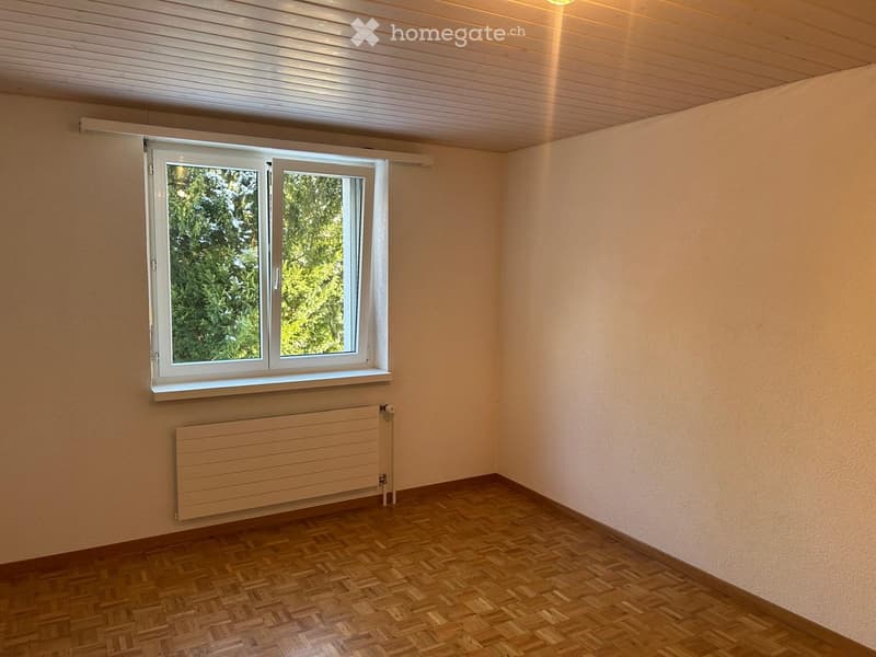 Empty room with white walls, wooden flooring, white window, and heater