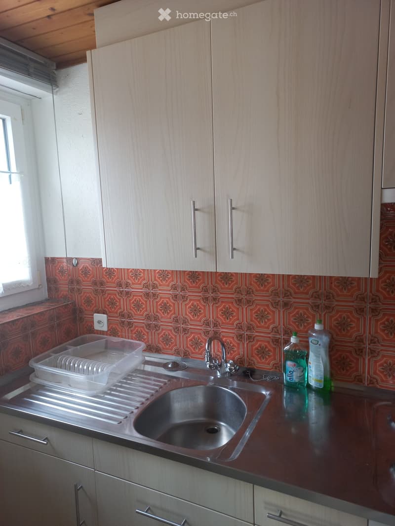 kitchen with wooden cabinets, stainless steel countertop, sink, faucet, and window
