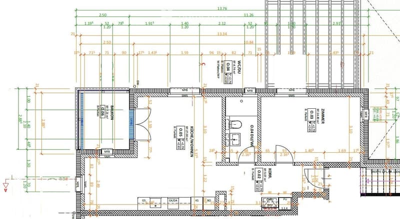 Entrance, Living room, Kitchen, Dining room, Bathroom, Bedroom, Closet
