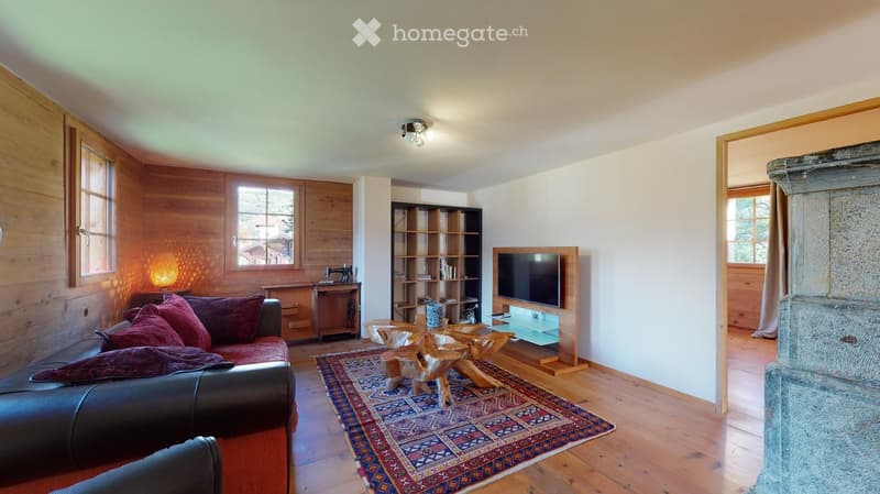 Charmant appartement de 3.5 pièces avec vue sur les montagnes à Unterbäch (5)