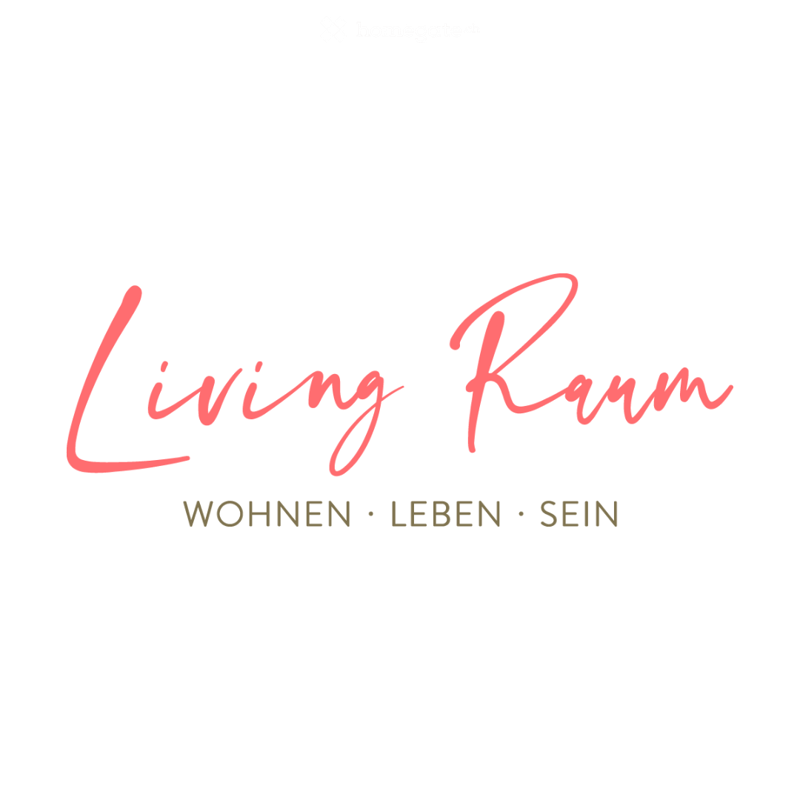 Logo with the text "Living Raum" and the words "WOHNEN • LEBEN • SEIN" underneath.