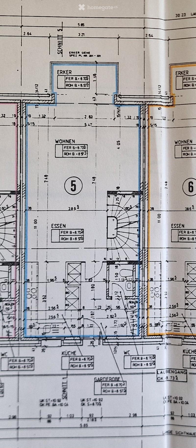 Floor plan showing multiple rooms including living area, dining area, kitchen, bedroom, and garden room. Dimensions and measurements are indicated throughout the layout.