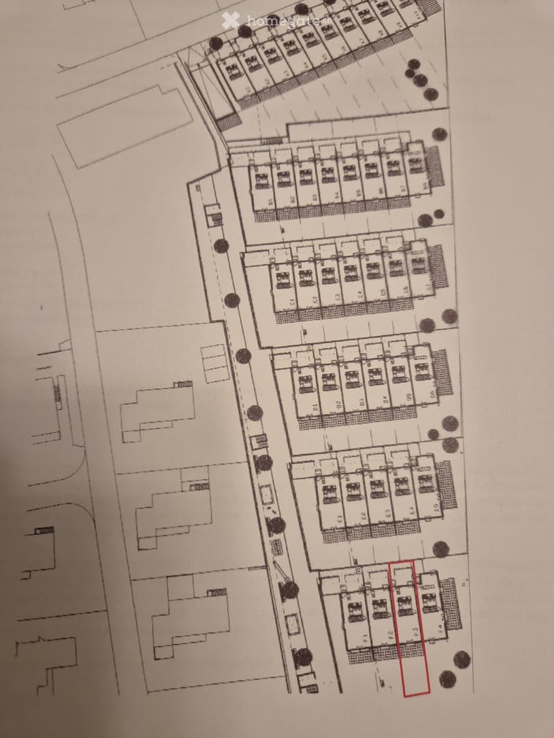 apartment layout, central hallway, bedrooms, kitchen, bathroom, storage, balconies, parking