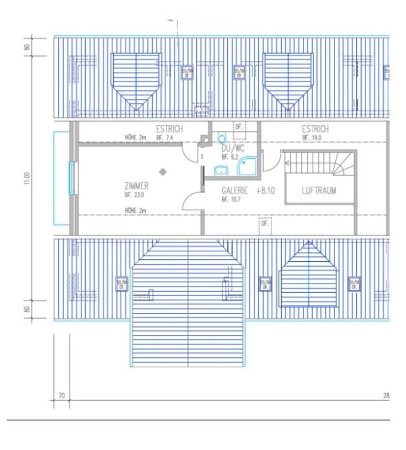 living room, bedroom, bathroom, office, attic, balcony, gallery