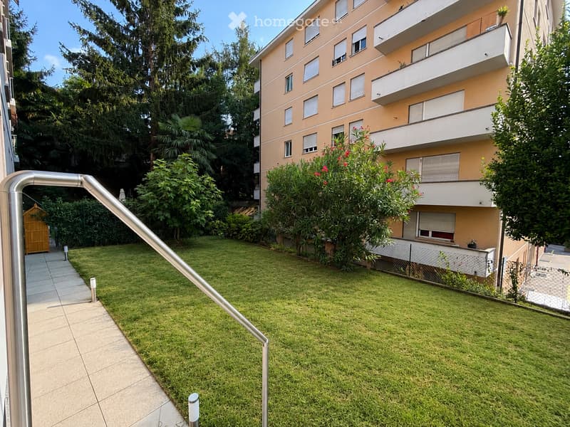 3.5 locali con giardino privato di 100 m² — Massagno, prima locazione (2)