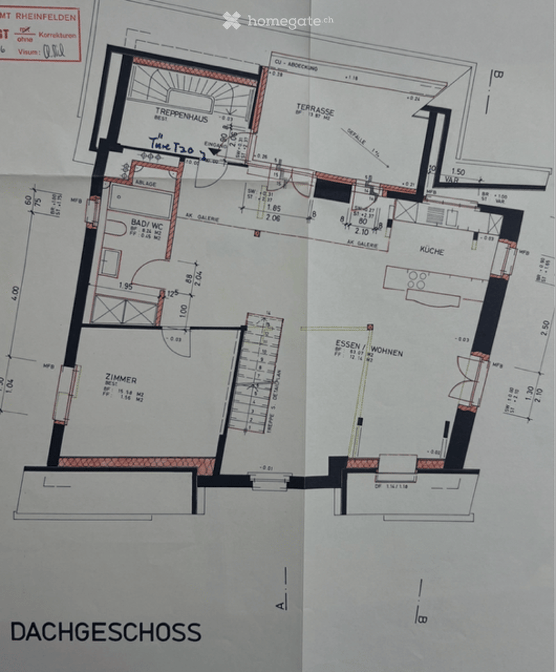Floor plan of a two-story house with labeled rooms including living room, kitchen, bedrooms, bathrooms, and a terrace.