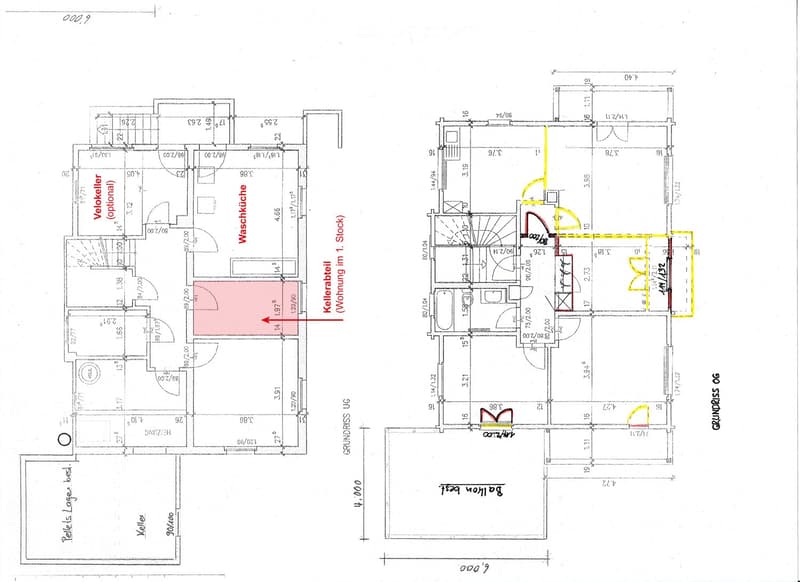 Floor plan of a residential unit showing a living room, kitchen, bedroom, and bathroom. Includes labeled dimensions and room names.