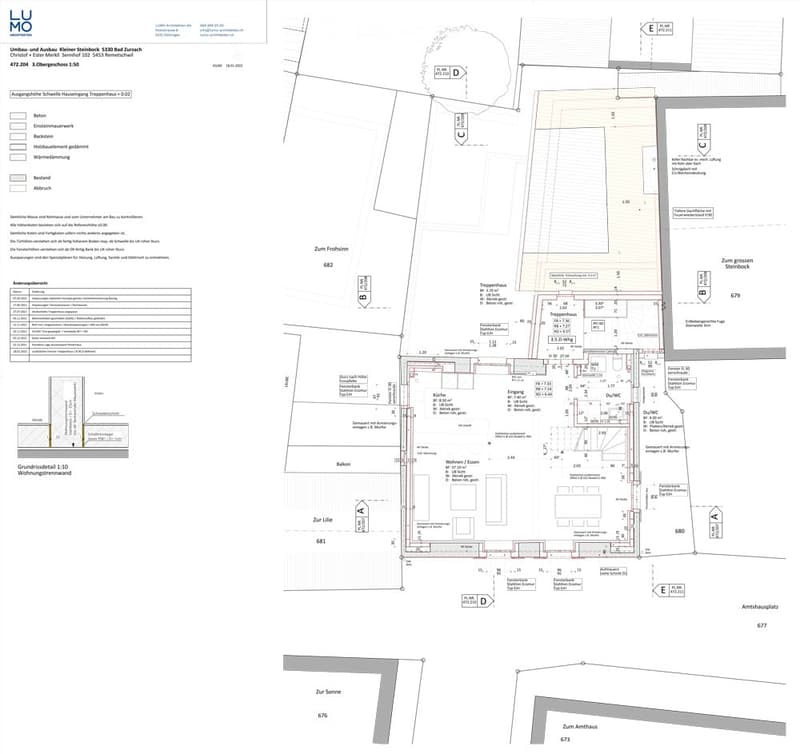 Floor plan of a multi-unit residential building showing multiple apartments, common areas, and outdoor spaces.