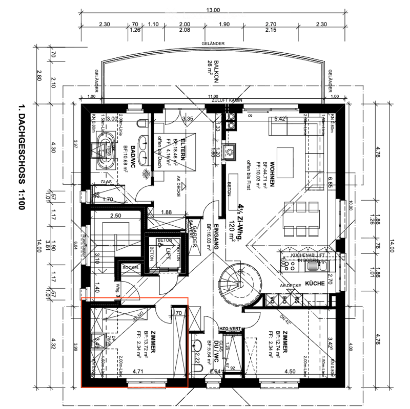 Floor plan of a first floor showing a swimming pool area, sauna, living room, kitchen, bedrooms, and a balcony.