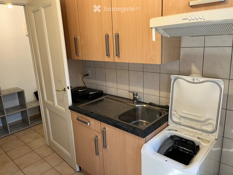 Modern kitchen with wooden cabinets, stainless steel sink, dishwasher, and electric stove.