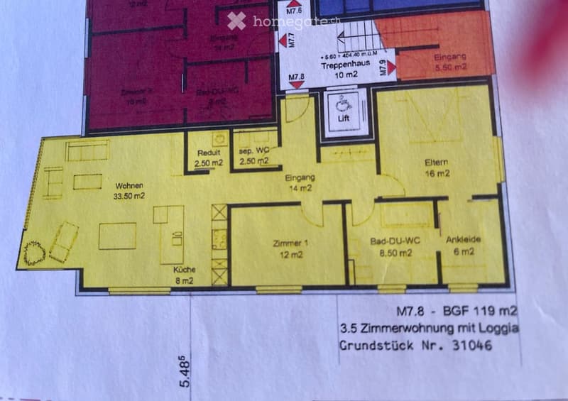 Living room, kitchen, 2 bedrooms, 2 bathrooms, balcony, storage room
