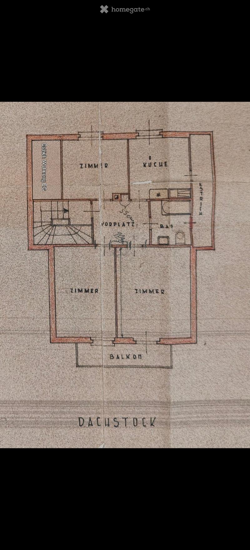 Floor plan of a residential unit with labeled rooms including living room, kitchen, bathrooms, and balcony.