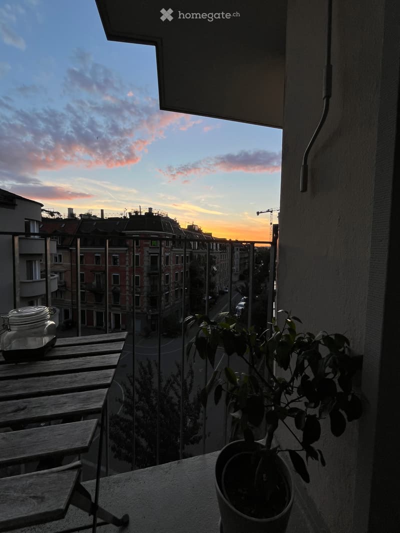 Aussicht von Balkon