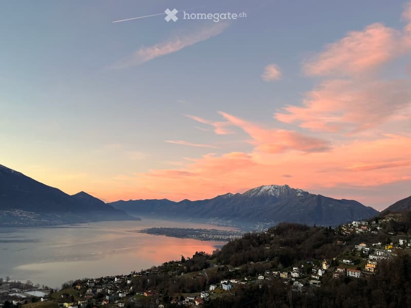 Sonnenuntergang über dem See