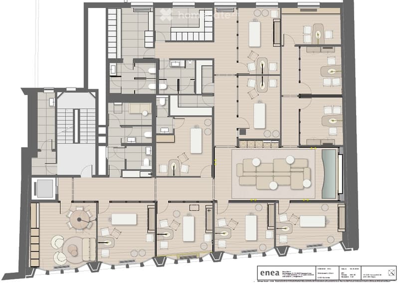 living room, kitchen, 2 bedrooms, 2 bathrooms, balcony