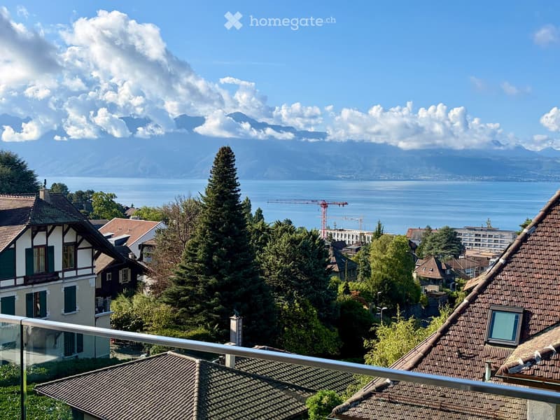 Reprise de bail - 2.5 pièces neuf 65.9m2 + terrasse 18.4m2 + cave + Place de parc, VUE LAC (3)
