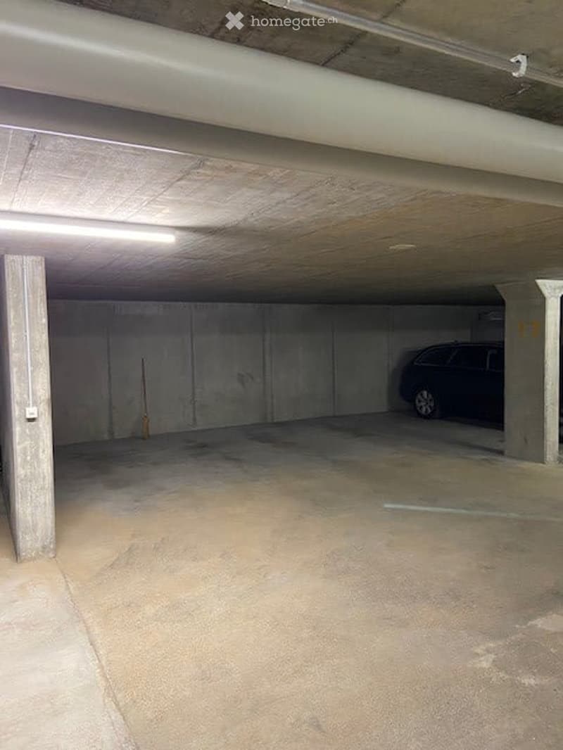 {"visible_features": ["Garage", "Parking place"], "type": "Garage", "objects": [], "description": "Underground parking space with concrete walls and ceiling, one car parked, visible support pillars, and fluorescent lighting.", "localized_descriptions": {"