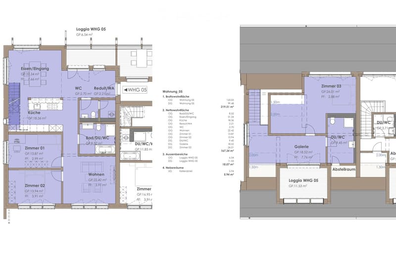 Floor plan of a residential unit with multiple rooms including living area, kitchen, bedrooms, bathrooms, and a loggia.
