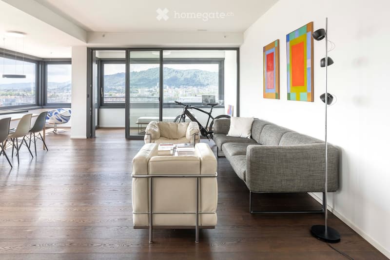 Moderne 3.5-Zimmer-Wohnung im 12. Stock mit atemberaubendem Stadtblick (3)