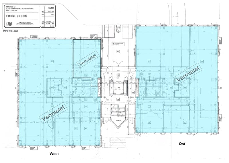 Floor plan of a multi-story building showing various rooms and spaces, including living areas, bedrooms, bathrooms, and a podium area. The layout includes labeled rooms and dimensions.