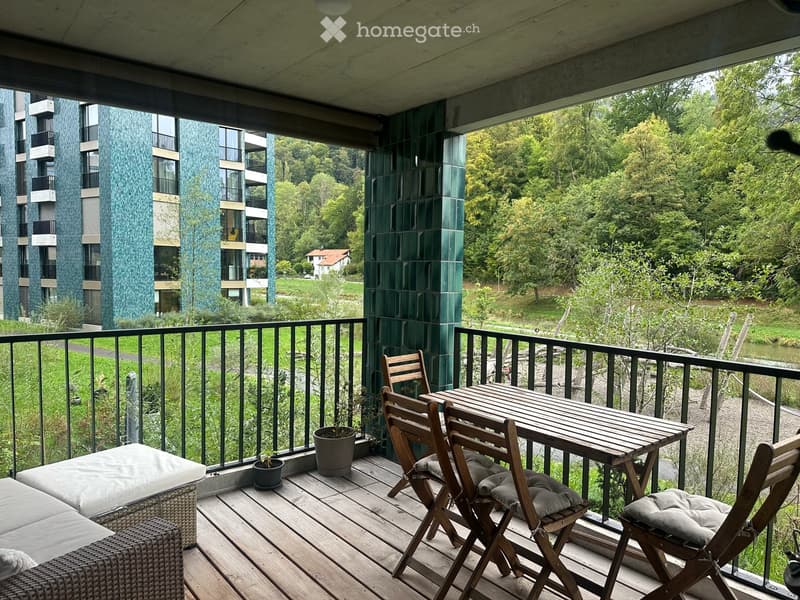 3.5-Zimmer-Wohnung direkt der Sihl - naturnah wohnen, stadtnah leben (1)