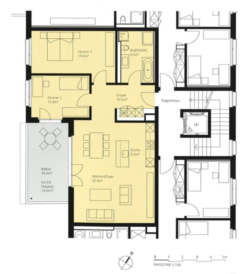 Living room, kitchen, 2 bedrooms, bathroom, utility room, entrance hall, stairs, terrace