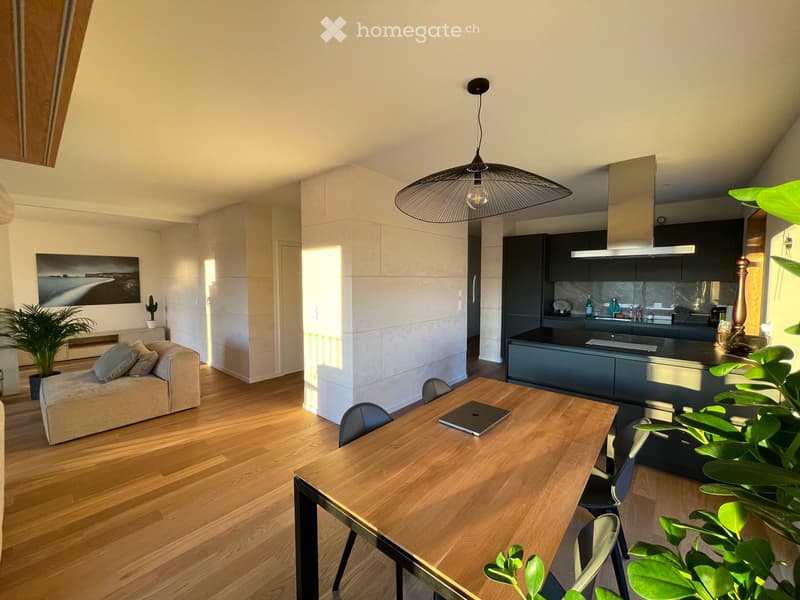 Spacieux appartement meublé de 5 pièces avec vue dégagée – Plan-les-Ouates (1)