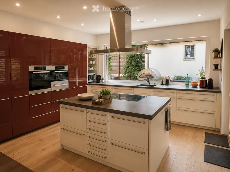 {"type": "Kitchen", "objects": ["oven", "microwave", "fridge", "sink", "faucet", "fridge", "oven", "cupboard", "cupboard", "cupboard", "cupboard", "cupboard", "cupboard", "cupboard", "cupboard", "cupboard", "cupboard", "cupboard", "cupboard", "cupboard",