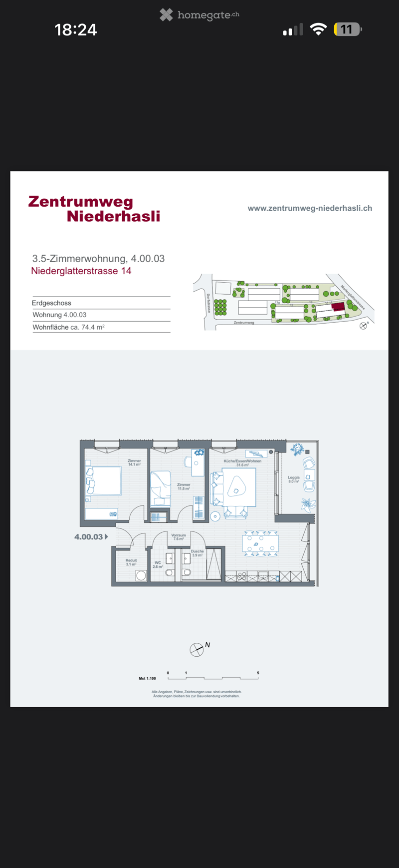 Nachmieter für moderne 3.5 Zimmer Wohnung 3.5-Zimmer-Wohnung zur Übernahme (1)