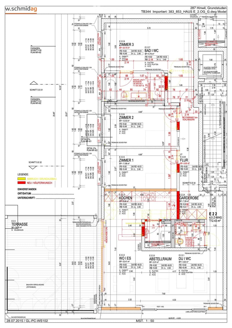 Floor plan of a 2-story house with labeled rooms including living room, kitchen, bedrooms, bathrooms, and terrace.