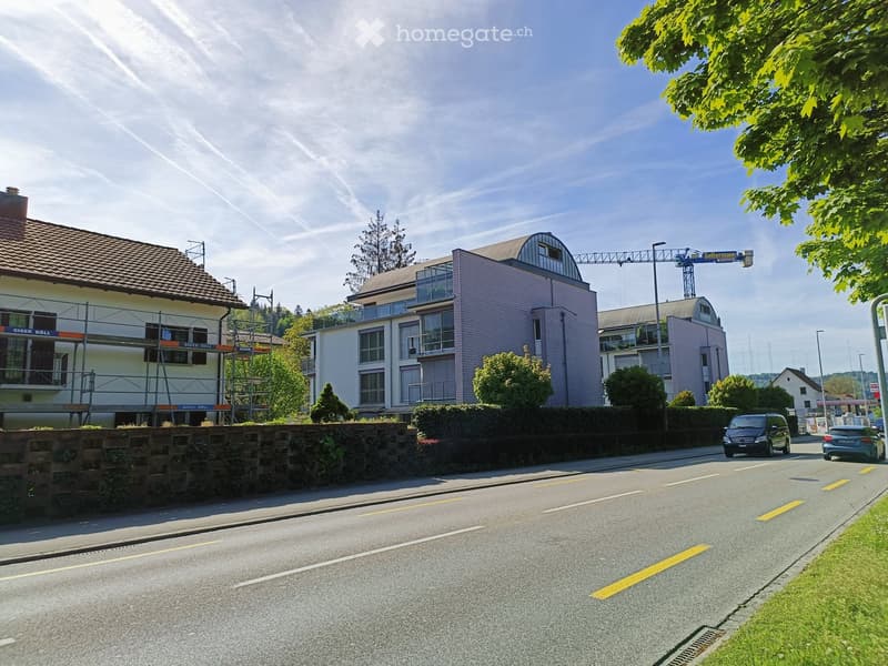 Ansicht vom Fussweg an der Zürcherstrasse