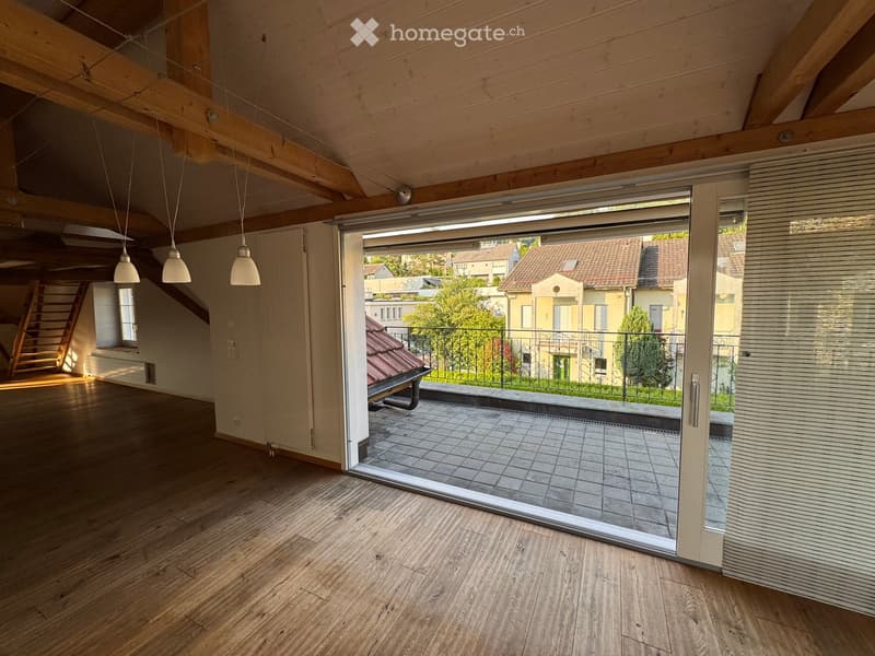 Essbereich und Terrasse