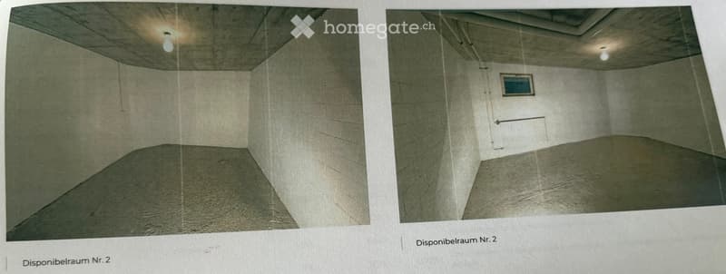 Completely empty room with bare walls and concrete floor. No furniture or equipment.