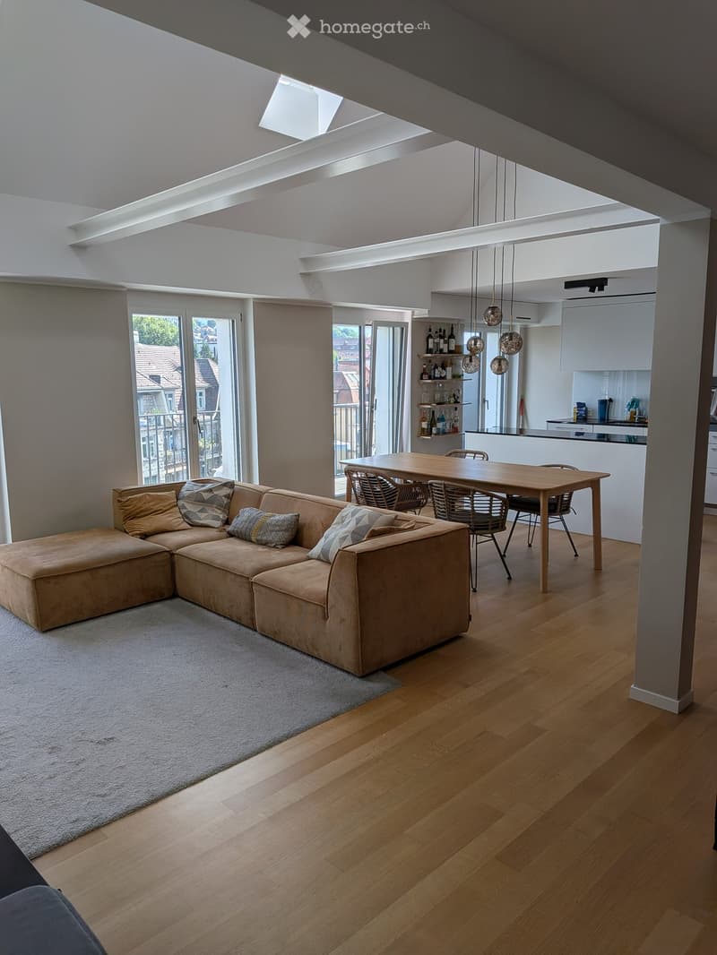 Helle 3.5-Zimmer-Attikawohnung mit privater Dachterrasse – Seminarstrasse 1, Zürich (2)