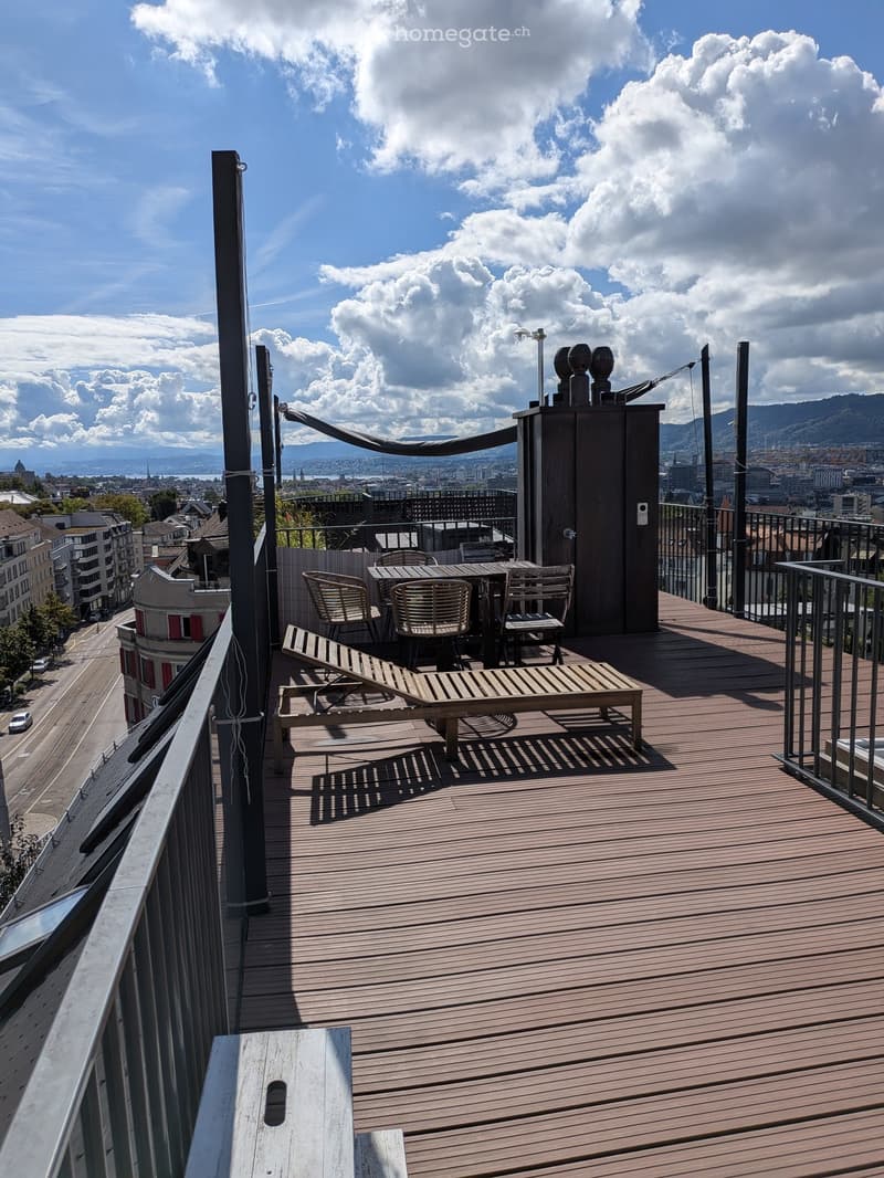 Helle 3.5-Zimmer-Attikawohnung mit privater Dachterrasse – Seminarstrasse 1, Zürich (1)