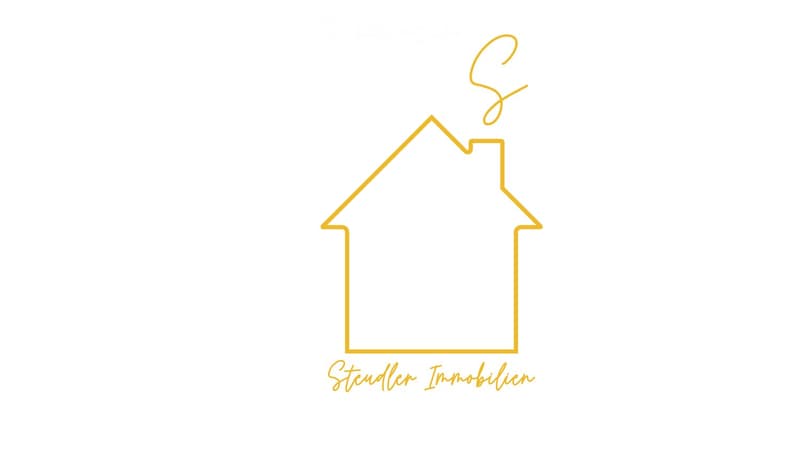 Logo of a real estate company featuring a stylized house icon and the text "Steidler Immobilien".