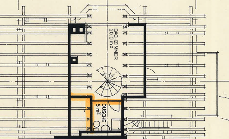 Floor plan of a residential space showing a living room, kitchen, and bedroom layout with labeled dimensions and room names.