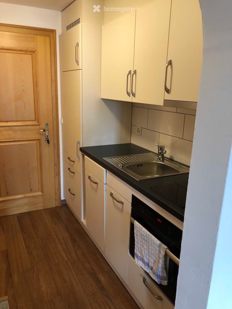 modern kitchen with wooden floor, white cabinets, a stainless steel sink, black countertops, and an electric oven