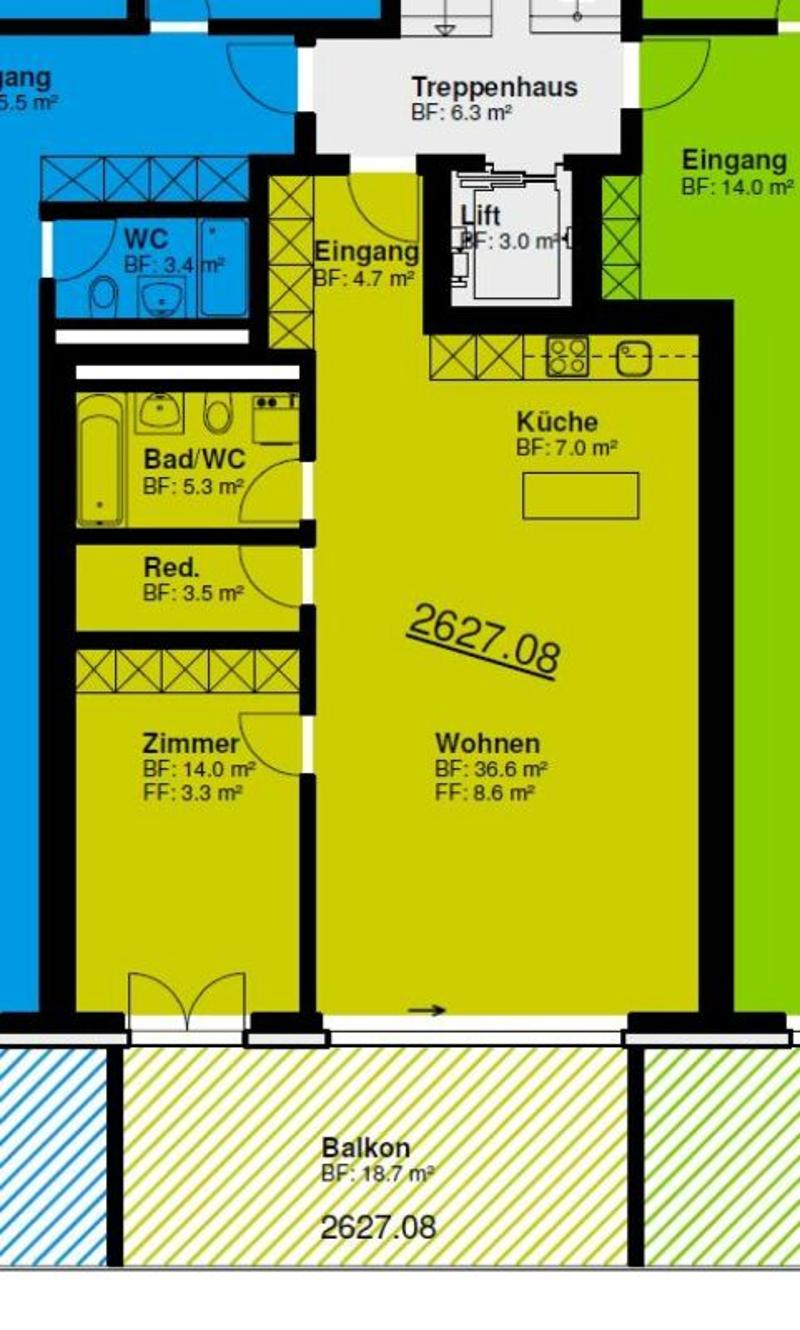 2.5 Zimmer-Wohnung in Rupperswil - Nähe Bahnhof (6)