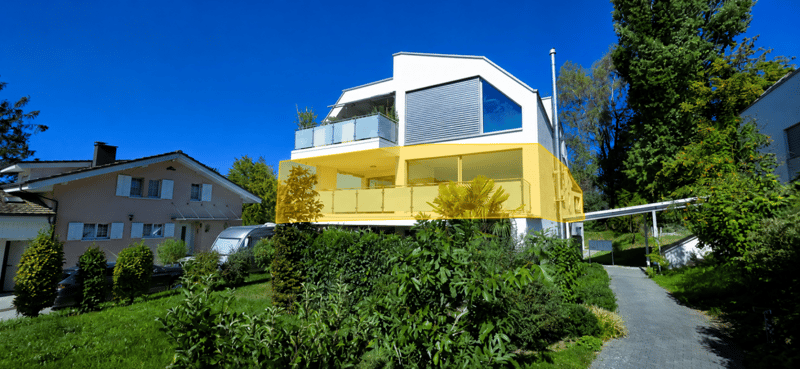 Wohnraum mit Wow-Faktor - 150 m², zwei Balkone & Cheminée (2)