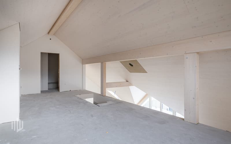 Galeriegeschoss mit Zugang in den Estrichbereich